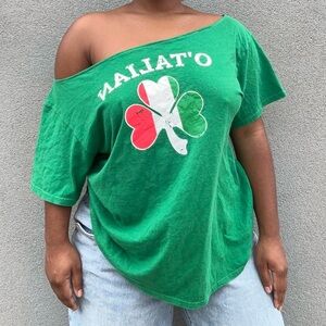 O’talian off the shoulder tshirt